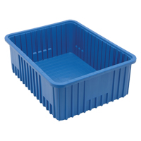 Divider Box&reg; Containers, Plastic, 22.5" W x 17.5" D x 8" H, Blue Nuna Depot Inc.