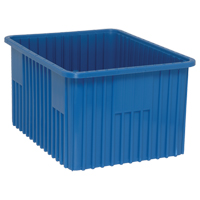 Divider Box&reg; Containers, Plastic, 22.5" W x 17.5" D x 12" H, Blue Nuna Depot Inc.