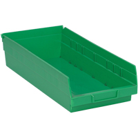 Bacs pour tablette, 8-1/8" la x 4" H x 17-7/8" p, Vert, Capacit&eacute; 40 lb Nuna Depot Inc.