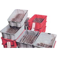 Stack-N-Nest&reg; Plexton Containers, 20.1" W x 42.5" D x 14.1" H, Grey Nuna Depot Inc.