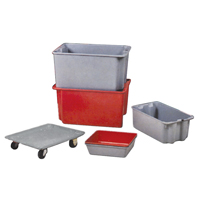 Stack-N-Nest&reg; Plexton Containers, 20.1" W x 42.5" D x 14.1" H, Grey Nuna Depot Inc.