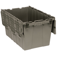 Bac de distribution avec couvercle &agrave; charni&egrave;res, 16-1/4" x 25-3/8" x 14-1/8", Gris Nuna Depot Inc.