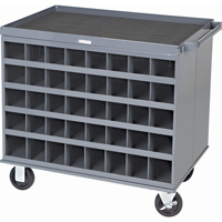 Heavy-Duty 2-Sided Mobile Carts/Work Stations, 1000 lbs. Capacity, 34" x W, 32" x H, 24" D, All-Welded Nuna Depot Inc.