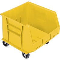 Mobile Bin, 14" H x 16-1/2" W x 18" D, 75 lbs. Capacity, Yellow Nuna Depot Inc.