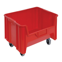 Mobile Giant Stack Container, 12-7/16" H x 19-7/8" W x 15-1/4" D, 250 lbs. Capacity, Red Nuna Depot Inc.