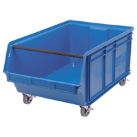Mobile MAGNUM Bin, 14-7/8" H x 18-3/8" W x 29" D, 150 lbs. Capacity, Blue Nuna Depot Inc.