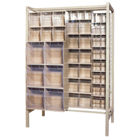 Free-Standing Tip-Out Bins Slider System, 51-1/4" W x 26" D x 77" H, 101 Drawers Nuna Depot Inc.
