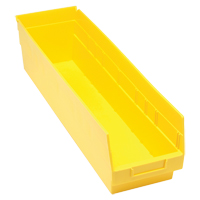 Bacs en plastique pour &eacute;tag&egrave;res Store More, 6-5/8" la x 6" H x 23-5/8" p, Jaune, Capacit&eacute; 90 lb Nuna Depot Inc.