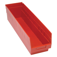 Bacs en plastique pour &eacute;tag&egrave;res Store More, 6-5/8" la x 6" H x 23-5/8" p, Rouge, Capacit&eacute; 90 lb Nuna Depot Inc.
