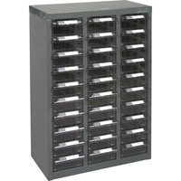 Casiers pour pi&egrave;ces KPC-700, Acier galvanis&eacute;, 30 tiroirs, 17-1/2" x 8-7/10" x 25-3/10", Gris Nuna Depot Inc.