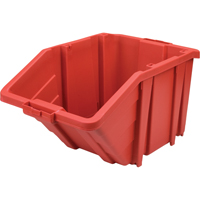 Bac g&eacute;ant en plastique, 15-1/2" la x 13" H x 25" p, Rouge, Capacit&eacute; 200 lb Nuna Depot Inc.