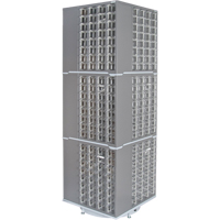 Heavy-Duty Industrial Carousel Drawer Cabinet, Steel, 384 Drawers, 27" W x 27" D x 80" H, Grey Nuna Depot Inc.