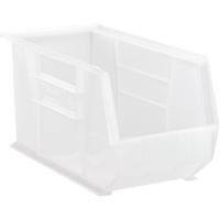 Clear-View Ultra Stack & Hang Bin, 8-1/4" W x 9" H x 18" D, Clear Nuna Depot Inc.
