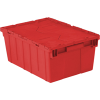 Flipak&reg; Polyethylene Plastic (PE) Distribution Containers, 21.9" x 15.2" x 9.3", Red Nuna Depot Inc.