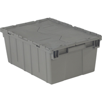 Flipak&reg; Polyethylene Plastic (PE) Distribution Containers, 21.9" x 15.2" x 9.3", Grey Nuna Depot Inc.