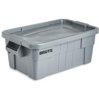 Bac de stockage Brute avec couvercle, 27,88” p x 16,5” la x 10,7" h, Capacit&eacute; 112 lb, Gris Nuna Depot Inc.