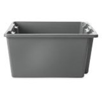 Caisse-palette empilable et emboîtable, 10" x 15,5" x 19,5", Gris Nuna Depot Inc.