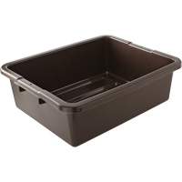 Undivided Bus/Utility Box, 7" H x 21.5" D x 17" L, Plastic, Brown Nuna Depot Inc.