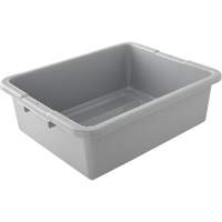Undivided Bus/Utility Box, 7" H x 21.5" D x 17" L, Plastic, Grey Nuna Depot Inc.
