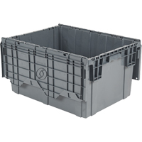 Flipak&reg; Polyethylene Plastic (PE) Distribution Containers, 39" x 14" x 13", Grey Nuna Depot Inc.