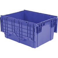 Flipak Polyethylene Plastic (PE) Distribution Containers, 27.9" x 20.9" x 15.2", Blue Nuna Depot Inc.