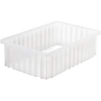 Divider Box&reg; Container, Plastic, 16.5" W x 10.875" D x 5" H, Grey Nuna Depot Inc.