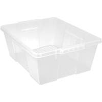 Contenant avec loquets en plastique,  la x 21" p x 7,75" h, Transparent Nuna Depot Inc.