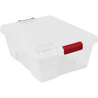 Contenant avec loquets en plastique,  la x 21" p x 7,75" h, Transparent Nuna Depot Inc.