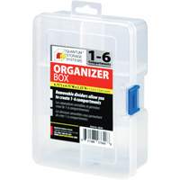 Boîte &agrave; compartiments en plastique, 4,75" la x 6,75" p x 2,25" h, 6 compartiments Nuna Depot Inc.
