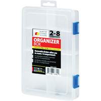Boîte &agrave; compartiments en plastique, 5,5" la x 7,75" p x 1,75" h, 8 compartiments Nuna Depot Inc.