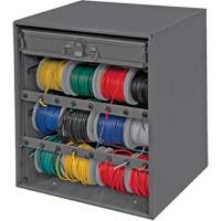 Armoire d'entreposage pour fil et borne, Acier, 1 tiroirs, 15-9/16" x 11-7/8" x 16-3/8", Gris Nuna Depot Inc.