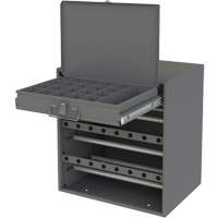 Armoire d'entreposage pour fil et borne, Acier, 1 tiroirs, 15-9/16" x 11-7/8" x 16-3/8", Gris Nuna Depot Inc.