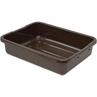 All-Purpose Ribbed-Bottom Storage Tub, 5" H x 15" D x 21" L, Plastic, Brown Nuna Depot Inc.