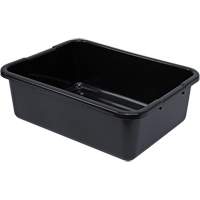 All-Purpose Ribbed-Bottom Storage Tub, 7" H x 15" D x 21" L, Plastic, Black Nuna Depot Inc.