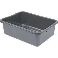 All-Purpose Ribbed-Bottom Storage Tub, 7" H x 15" D x 21" L, Plastic, Grey Nuna Depot Inc.