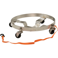 Multi-Tier Drum Dollies, Stainless Steel, 900 lbs. Capacity, 23-1/2" Diameter, Rubber Casters Nuna Depot Inc.