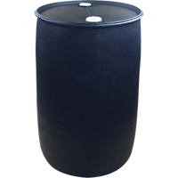 Polyethylene Drums, 55 US gal (45 imp. gal.), Closed Top, Black Nuna Depot Inc.