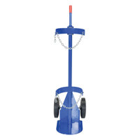Gas Cylinder Cart, Rubber Wheels, 12" W x 15-1/2" L Base, 500 lbs. Nuna Depot Inc.