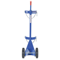 Gas Cylinder Cart, Rubber Wheels, 12" W x 15-1/2" L Base, 500 lbs. Nuna Depot Inc.