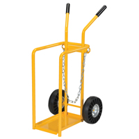 Gas Cylinder Cart, Mold-on Rubber Wheels, 9-13/16" W x 16" L Base, 150 lbs. Nuna Depot Inc.