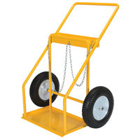Gas Cylinder Cart, Rubber Wheels, 22" W x 14-1/8" L Base, 250 lbs. Nuna Depot Inc.