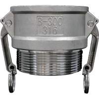 Cam & Groove Coupling, Stainless Steel, Type B, 3/4", Male NPT, 250 PSI Nuna Depot Inc.