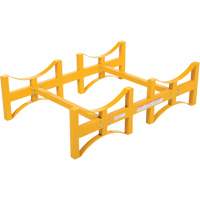 Steel Stackable Drum Rack, 2 Drums, 1600 lbs. Capacity, 45-1/2" W x 29-7/8" D x 12-3/4" H Nuna Depot Inc.