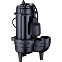 Cast Iron Sewage Pump, 120 V, 9.5 A, 6000 GPH, 1/2 HP Nuna Depot Inc.