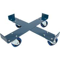 Chariot pour baril, Acier, Capacit&eacute;e 1400 lb, Diam&egrave;tre 24", Roue en &eacute;lastique bleu Nuna Depot Inc.