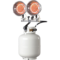 Double Tank-Top Heater, Radiant Heat, Propane, 30000 BTU/H Nuna Depot Inc.