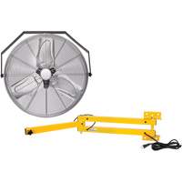Industrial Workstation Fan Kit with Double Locking Arm, Industrial, 3 Speed, 24" Diameter Nuna Depot Inc.