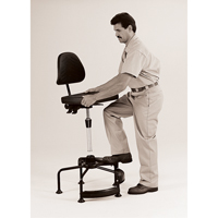 Si&egrave;ges industriels, Stationnaire, Ajustable, 38" - 45", Polyur&eacute;thane Si&egrave;ge, Noir Nuna Depot Inc.