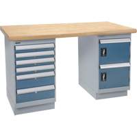 Heavy-Duty Workbench, Door & Drawers, 1500 lbs. Cap., 72" W x 36" D, 34" H Nuna Depot Inc.