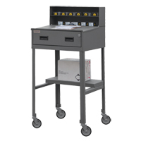 Shop Desk, 23" W x 20" D x 47-3/4" H, Grey Nuna Depot Inc.